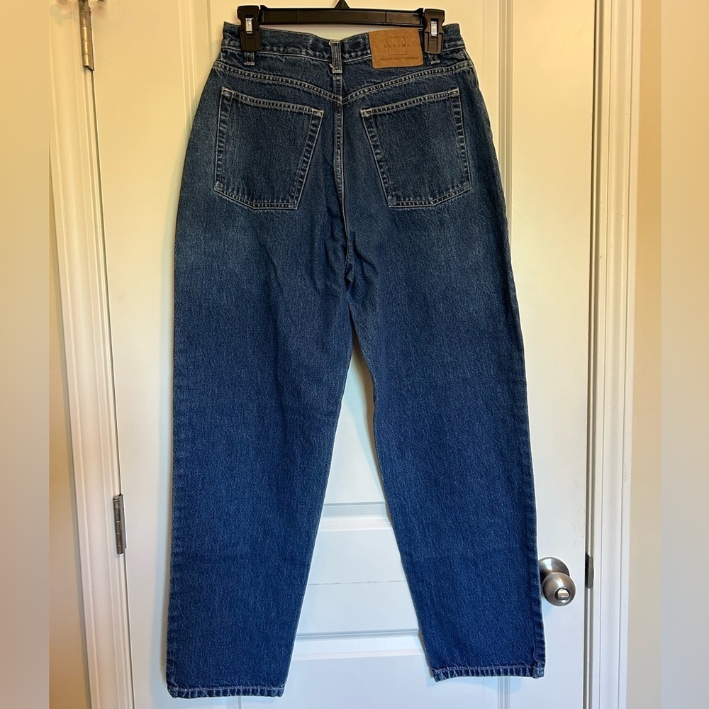 Vintage Sonoma high rise Blue Denim loose mom Jeans